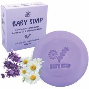 Lavender Chamomile Natural Baby Soap Bar for Kids - Calming and Relaxing